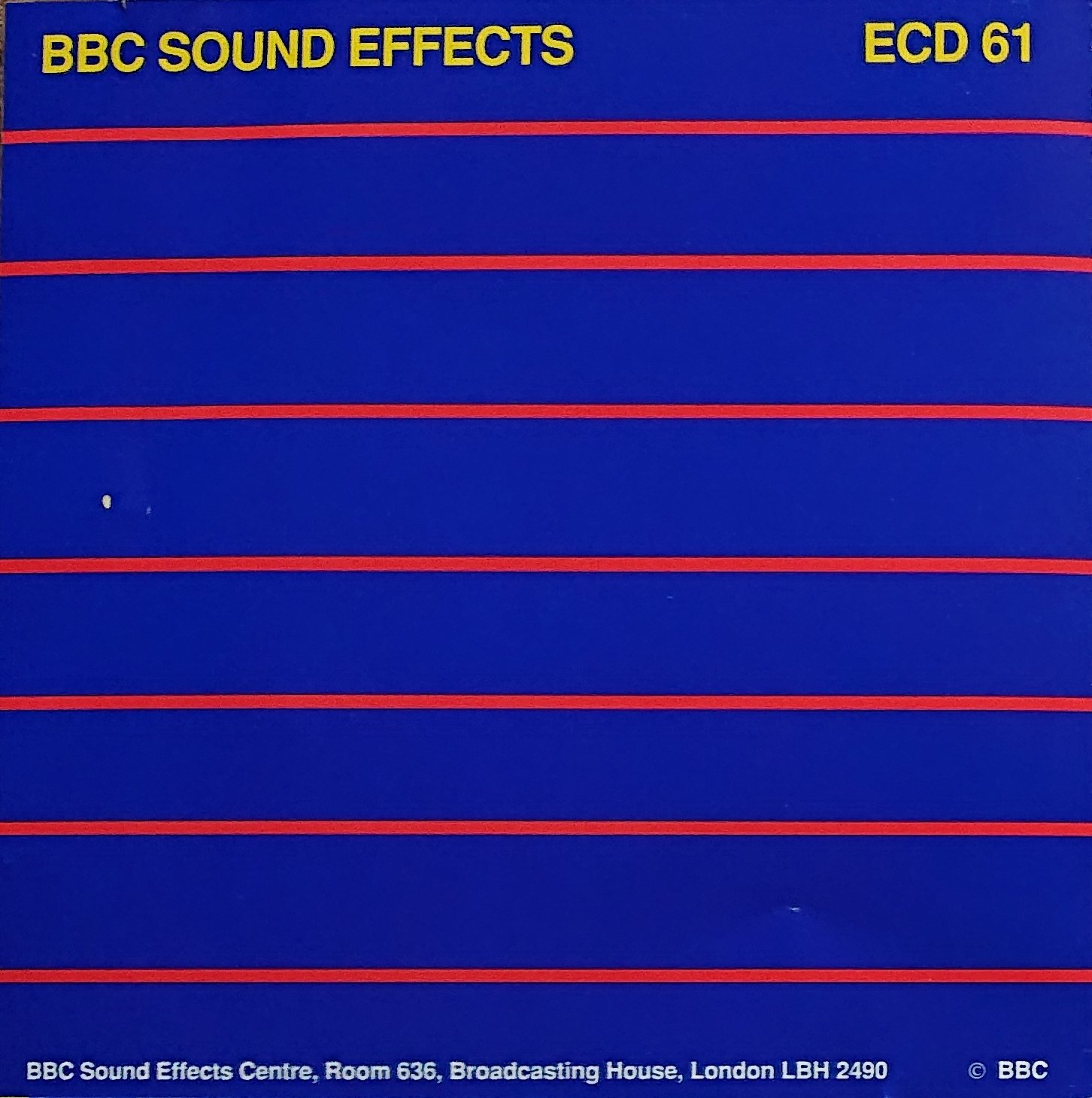 Middle of cover of ECD 61